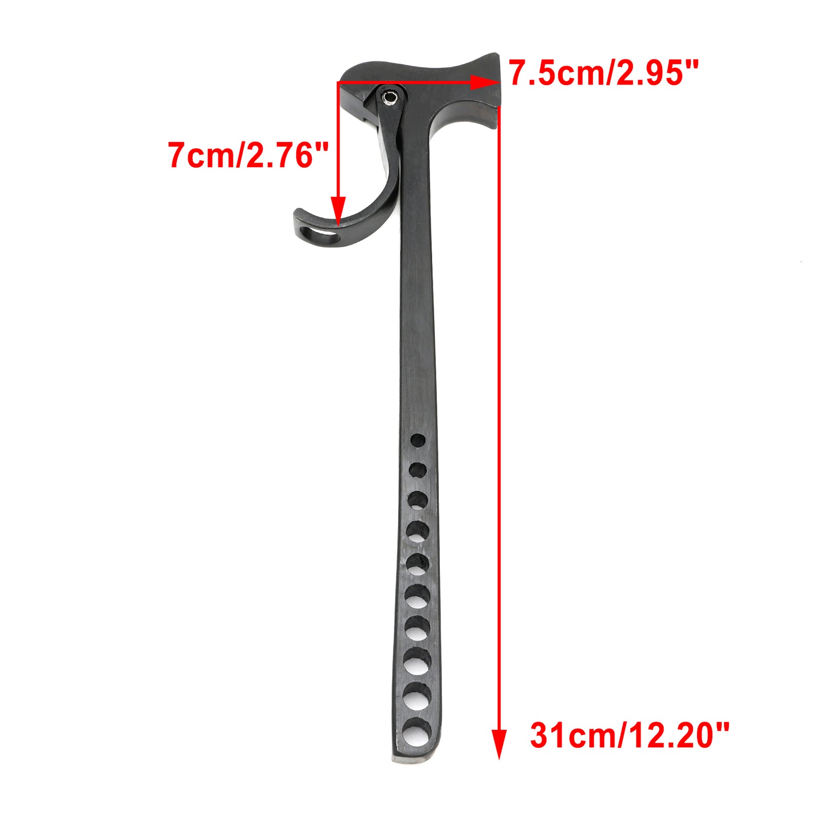 Dissolvant de goupille de marteau de botte d'éclairage de robinet en aluminium d'étape pour le noir global F34 Tru