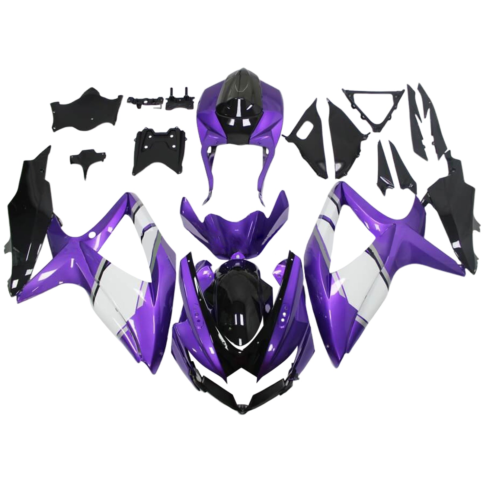 2008-2010 Suzuki GSXR 600/750 K8 Injection Fairing Kit Bodywork Plastic ABS