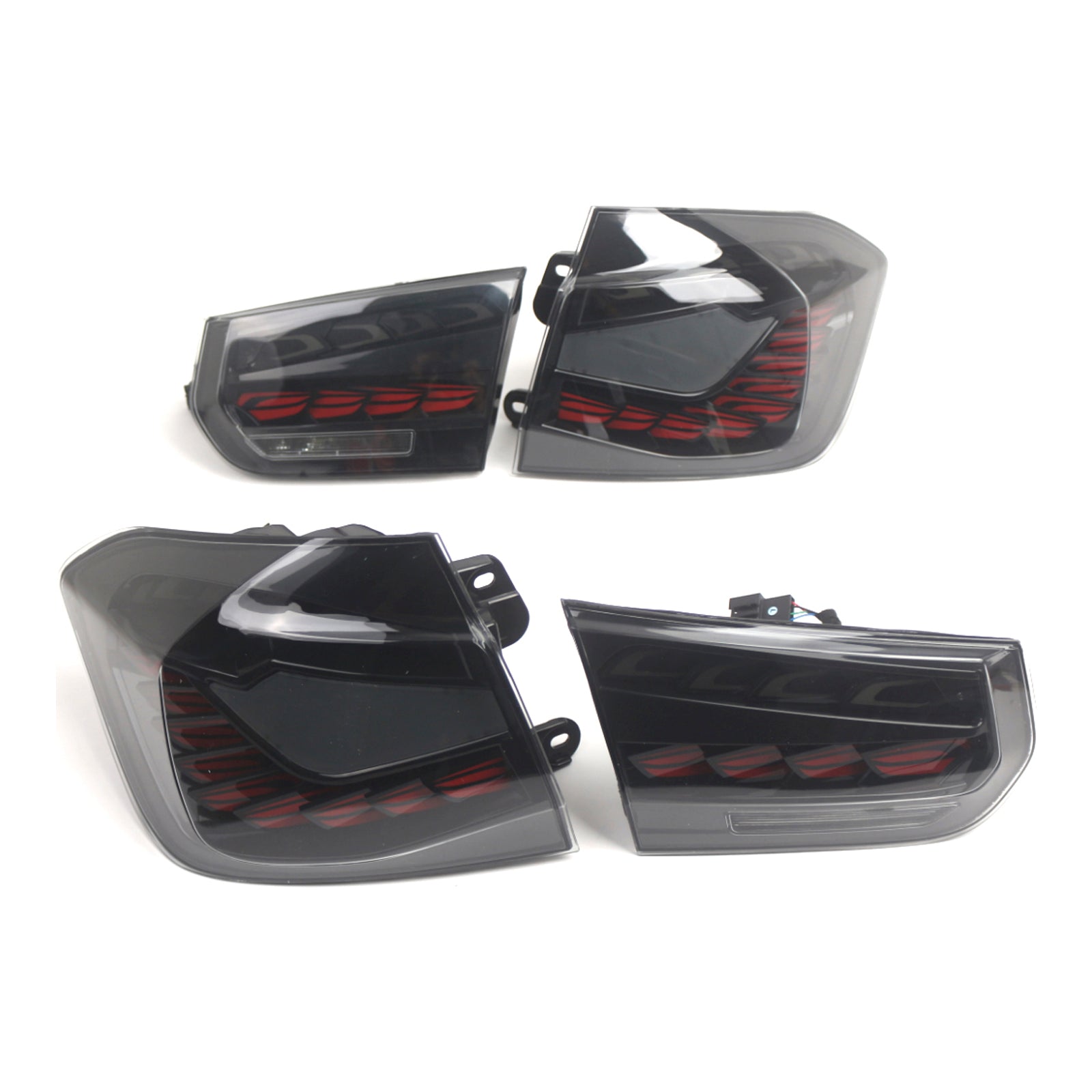 L&Zadné svetlá R s dymovými LED diódami pre BMW 3 F30 F80 M3 2013-2018