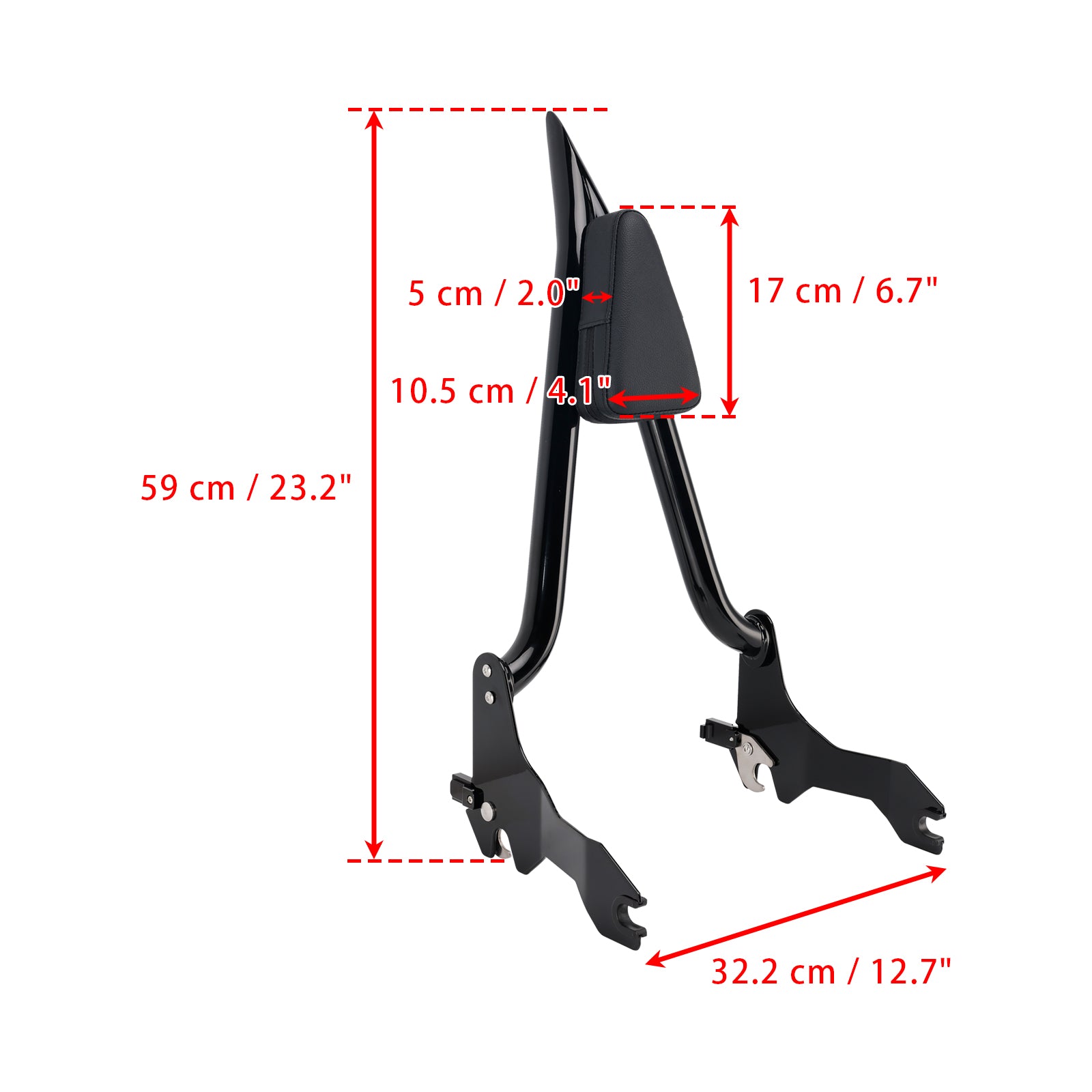 2018+ Low Rider FXLR FXLRS FXLRST FXRST SPORT GLIDE FLSB Passageiro Sissy Backrest