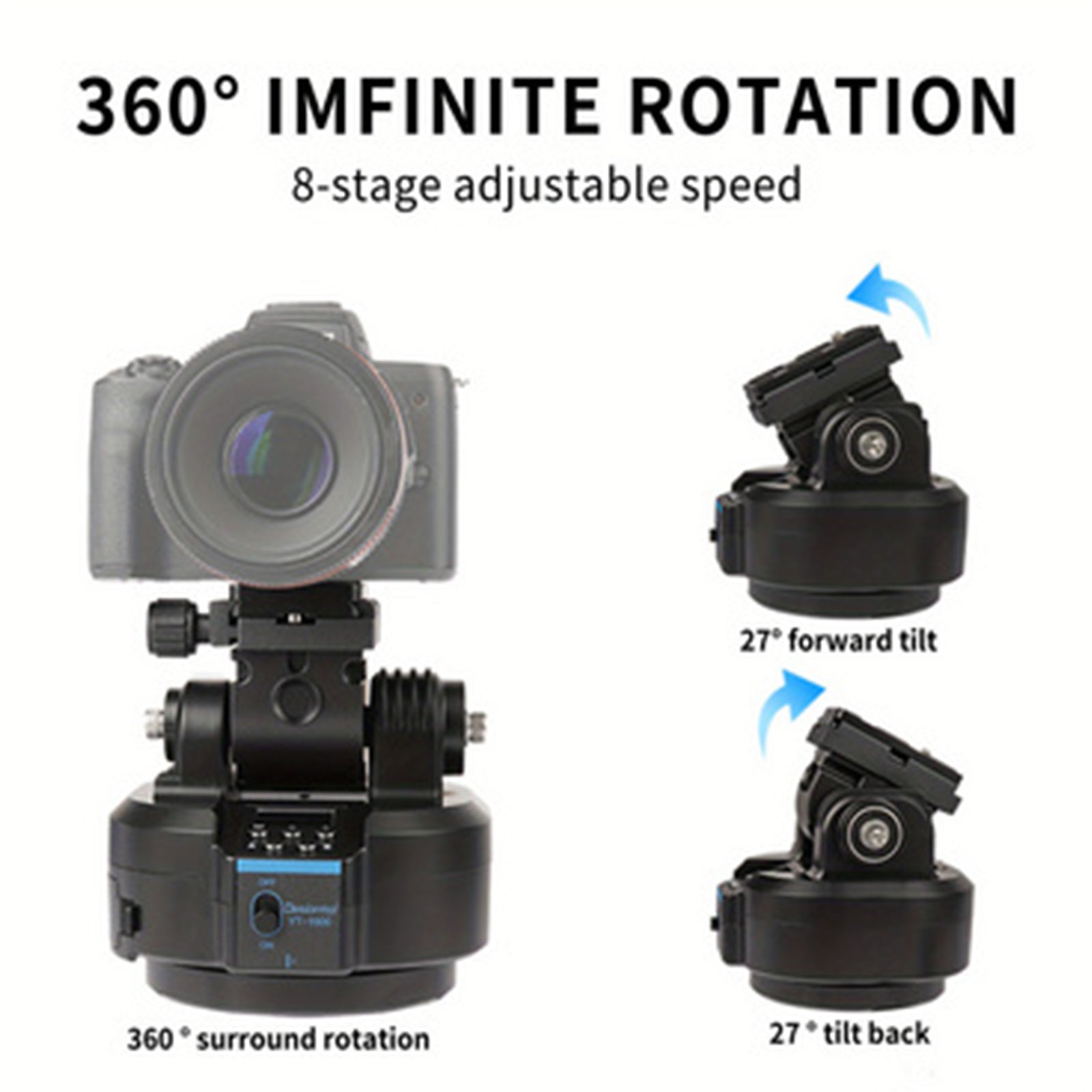 Stabilisateur panoramique rotatif en direct Mobile de plate-forme de nuage électrique de caméra de YT-1500