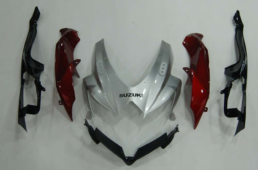 2008-2010 Suzuki GSXR 600 750 Argent Rouge GSXR Racing Carénages Générique