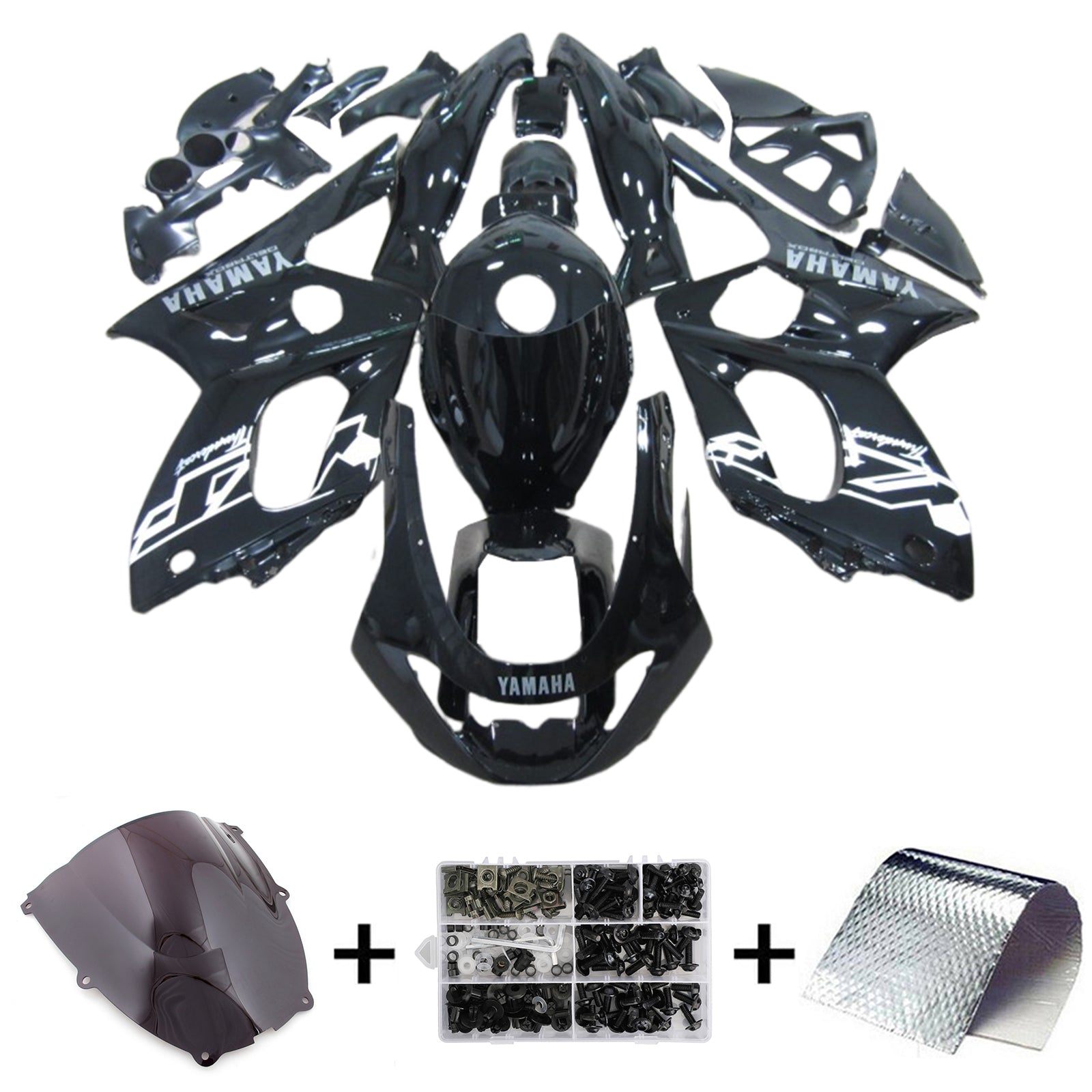 1996-2007 Yamaha YZF 600R Thundercat Kit de carénage d'injection carrosserie plastique ABS