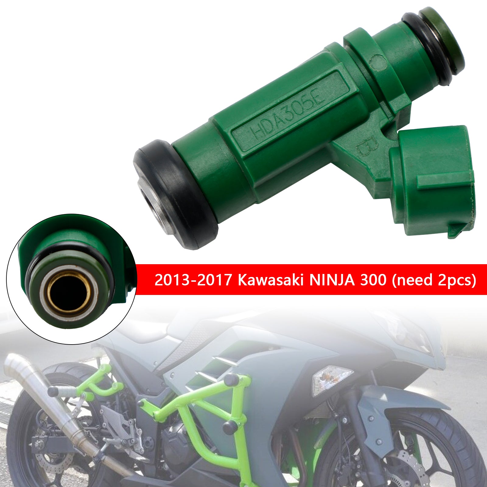 49033-0558 Fuel Injector For Kawasaki Versys-X 300 2017-2022 Ninja 300 2013-2017