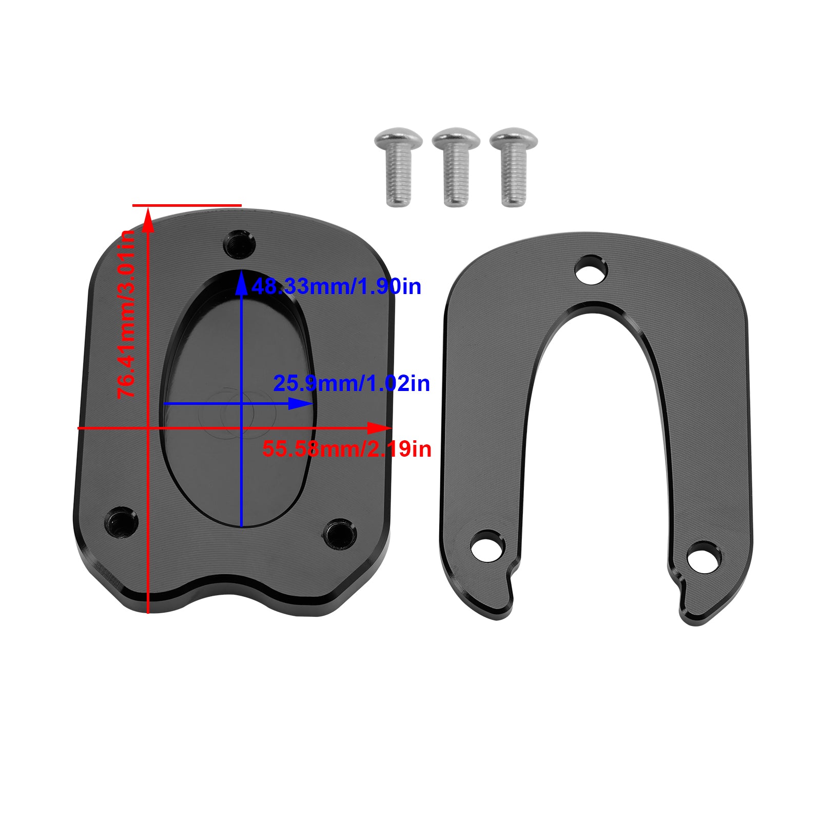 2021-2023 Meteor 350 Kickstand Enlarge Plate Pad