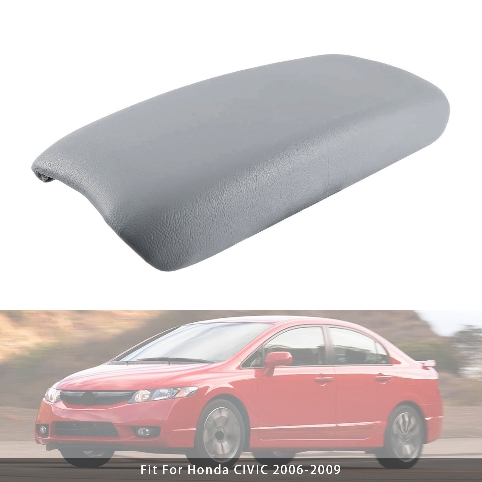 2006-2009 Honda CIVIC Gray Leather Armrest Centre Console Lid