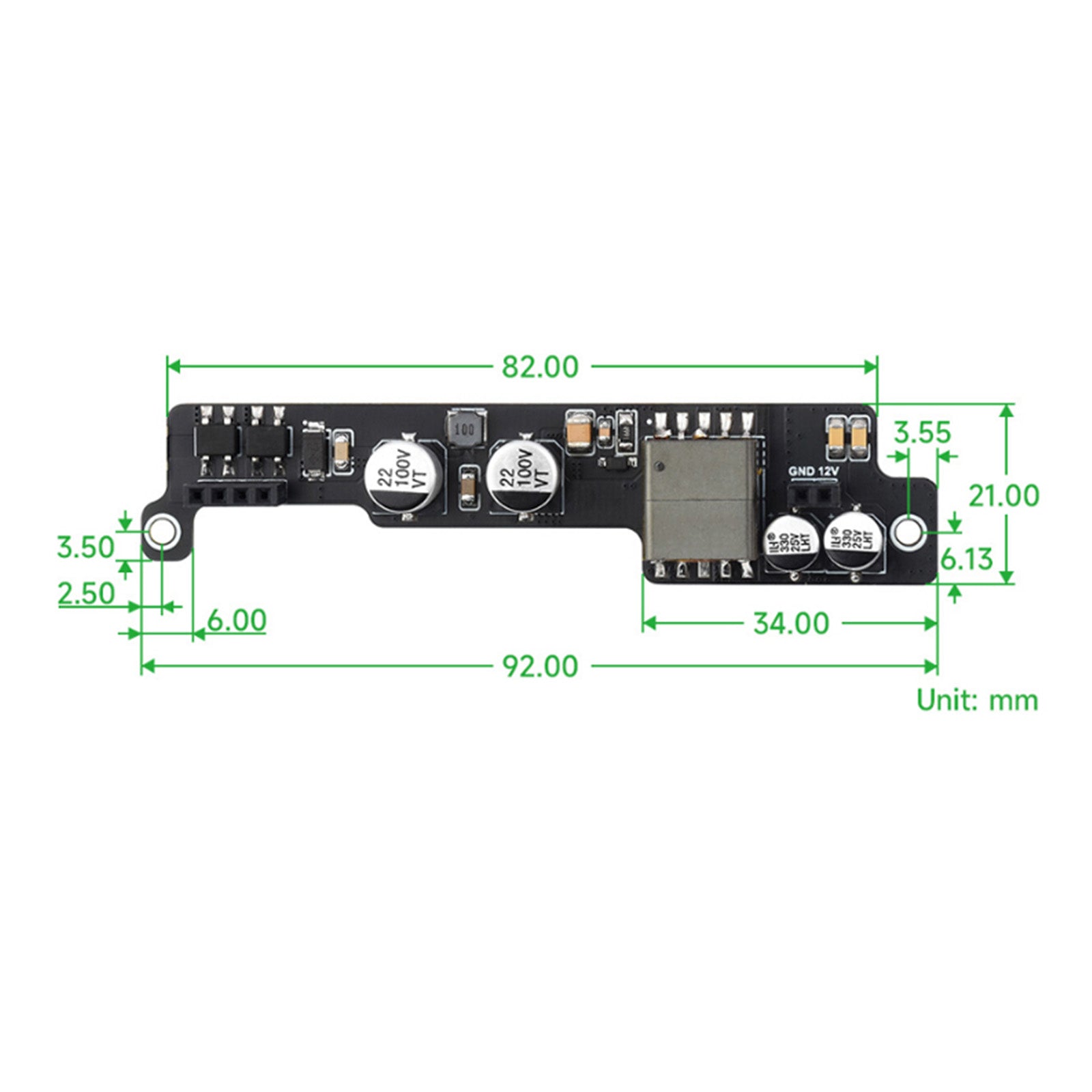 NVIDIA Jetson Orin Nano/NX Ethernet POE Power Supply Expansion Board 802.3af/at