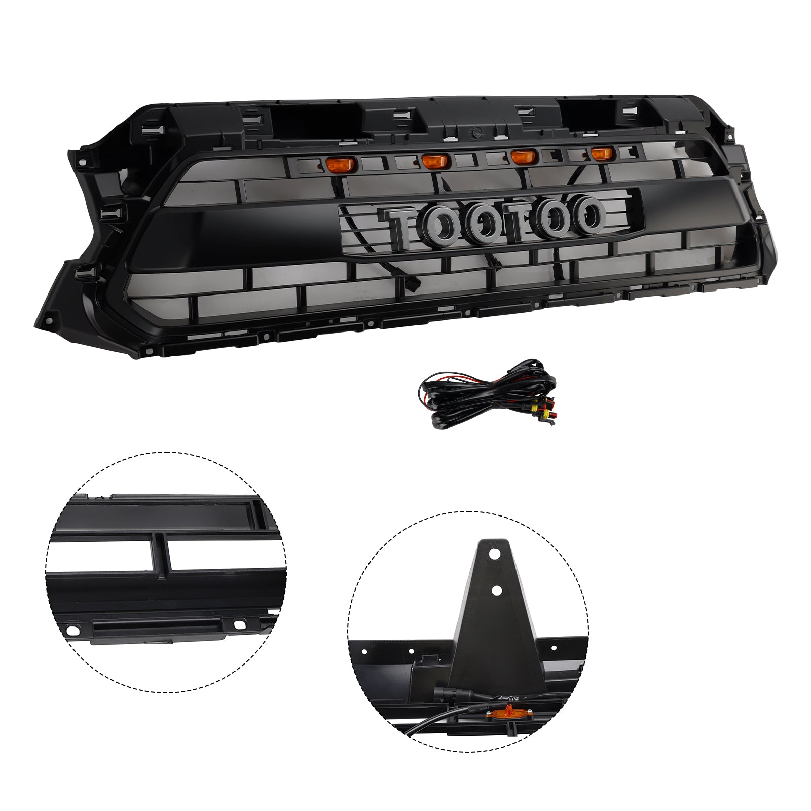 Front Honeycomb Grill Grille PTR54-35150 Fit Toyota Tacoma 2012-2015 TRD PRO