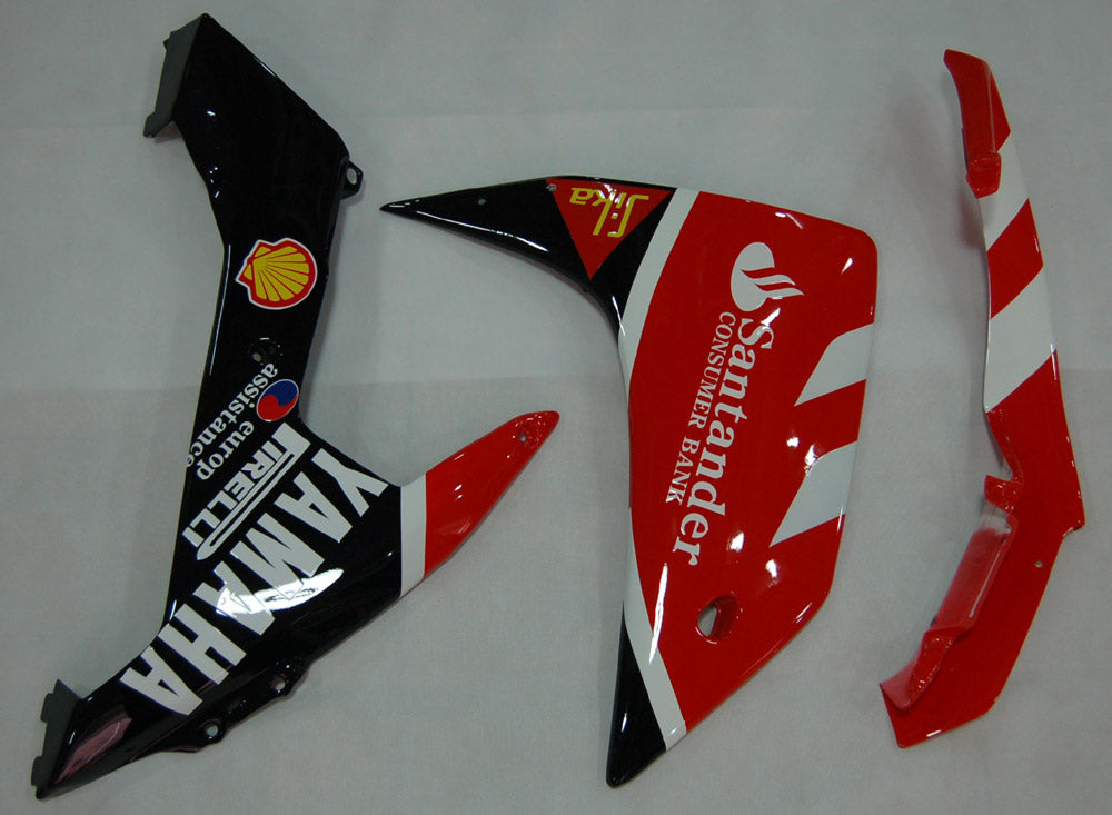 2007-2008 Yamaha YZF-R1 Red Black Santander Bank Racing Fairings Generic