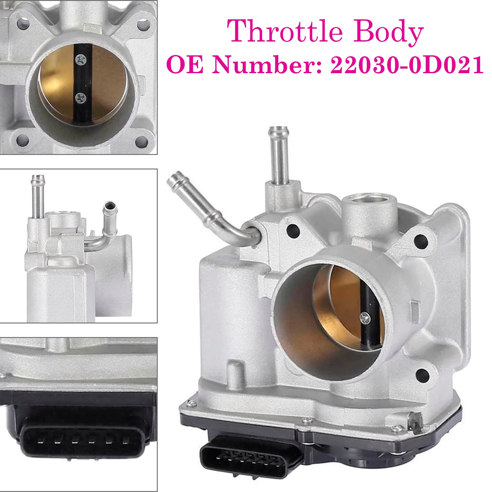 Throttle Body 22030-0D021 For Toyota Avensis T25 Corolla E12 1.6 2003-2006