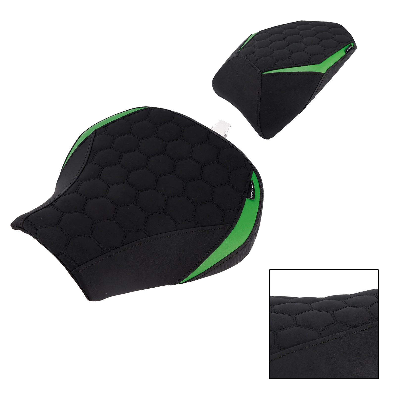 Lower Front W/ Rear Seat Driver Pillion Green2 For Kawasaki Ninja H2 Sx 22-25