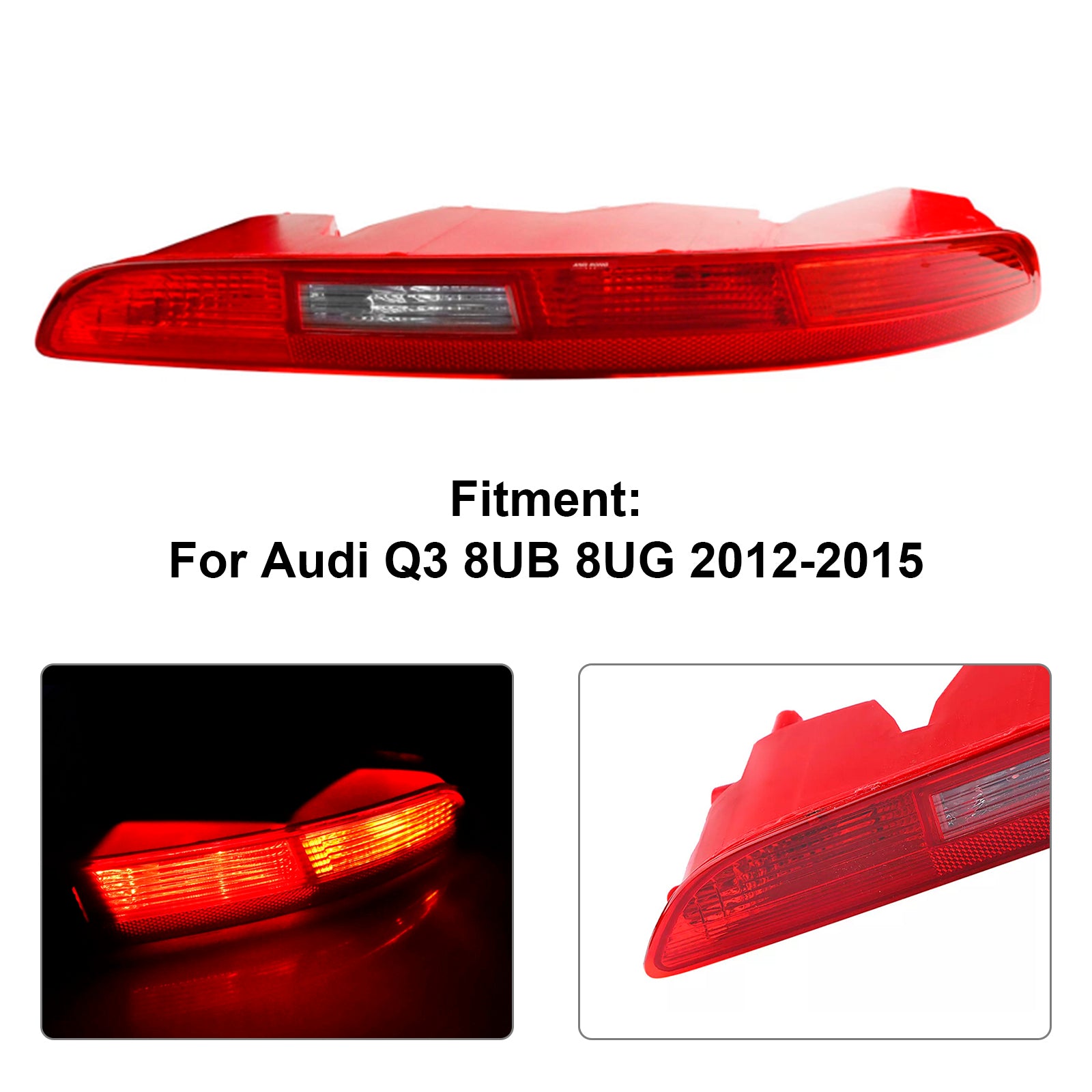 2012-2015 Audi Q3 pravý zadný nárazník Svetlo zadné zastavenie brzdovej lampy 8UD945096
