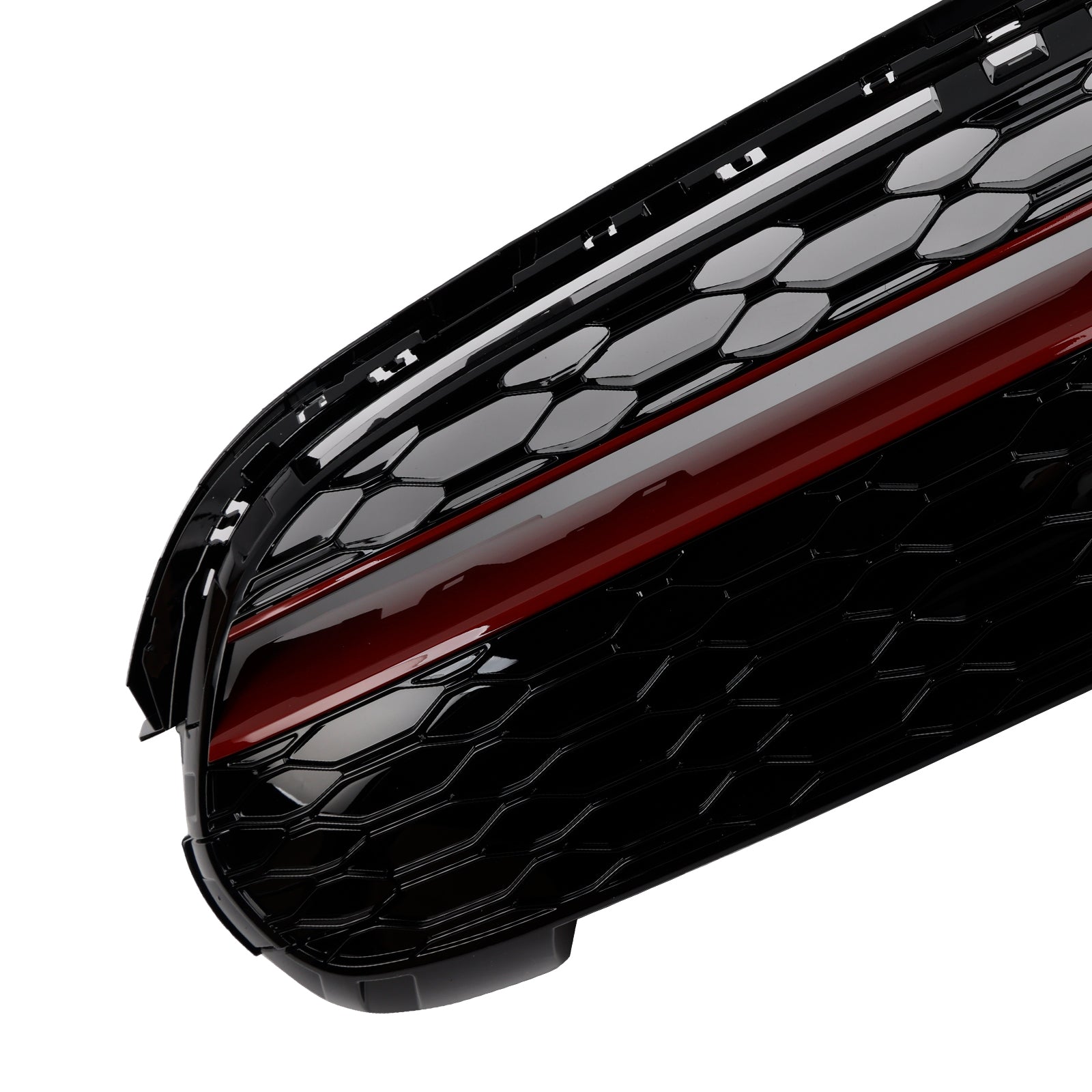 2014 Mini F56 3 portes Hatchback Cooper S, Cooper SD GP Gloss Black Red Trim Front Grille