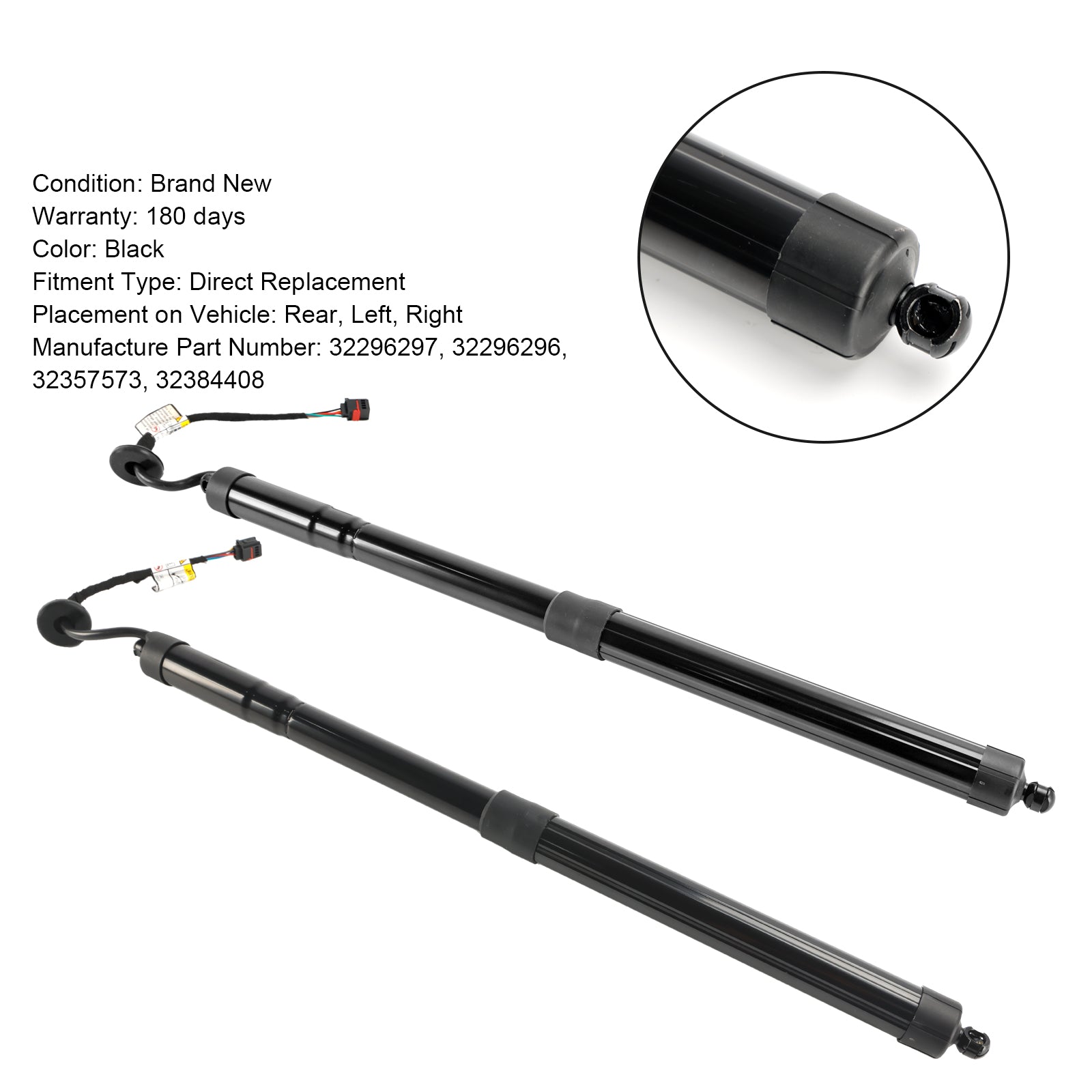 2PCS Rear Electric Tailgate Gas Strut 32296296 fit For Volvo XC40 536 2019-2023