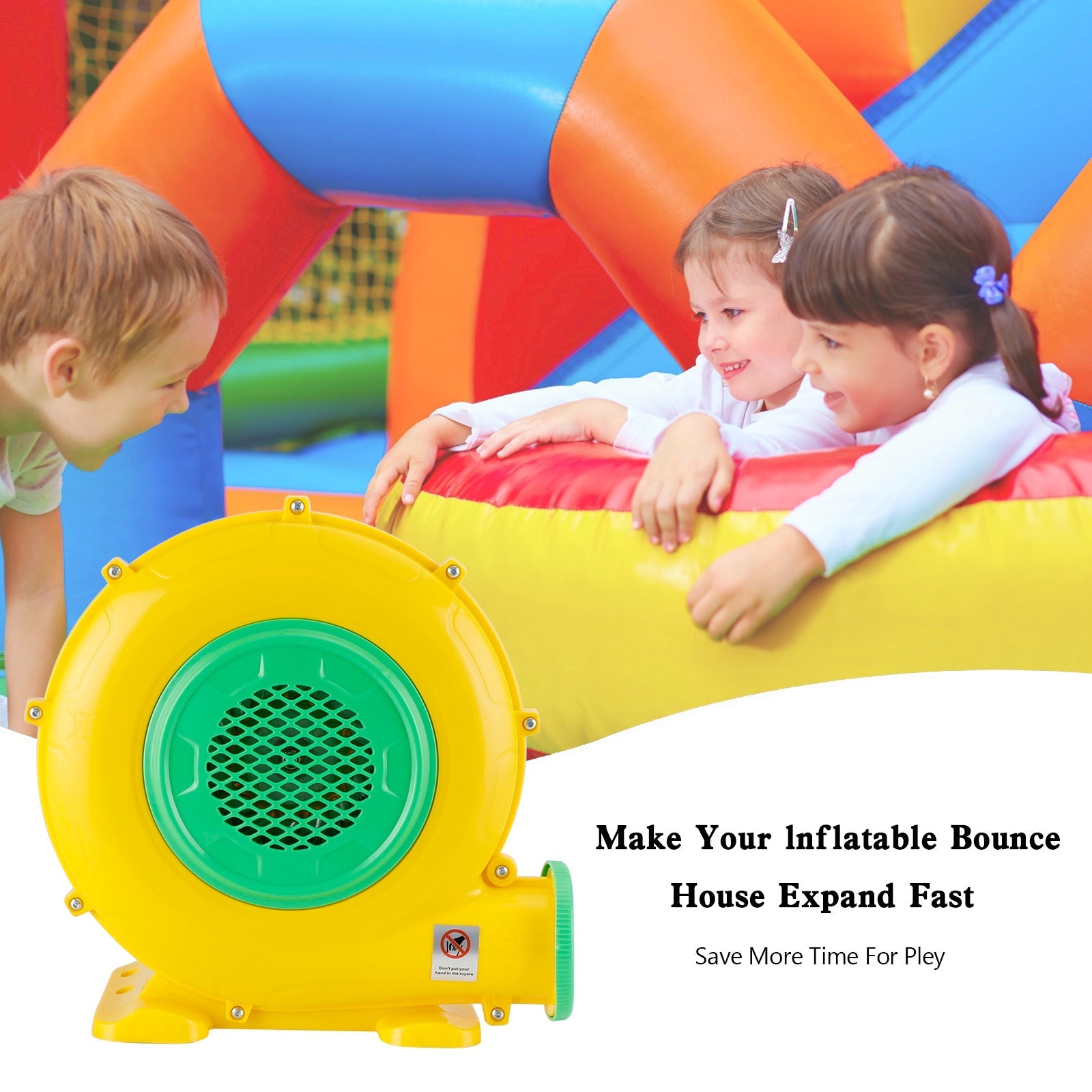 750W Inflatable Bounce House Water slide Air Pump Blower Fan Inflatable castle