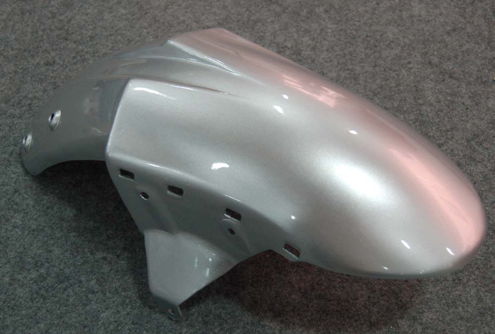 2007-2008 Kawasaki ZX6R ZX636 Carénages Argent Ninja Racing Générique