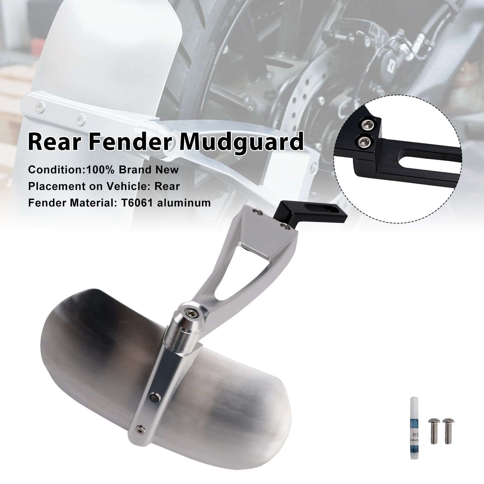 2025-2026 Triumph Thruxton 400 Rear Wheel Fender Mudguard