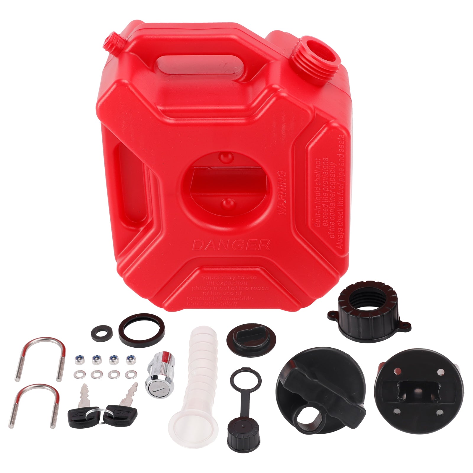 3L Oil Gas Container Anti-static Jerry Can Fuel Tank Red For Touring Adventure