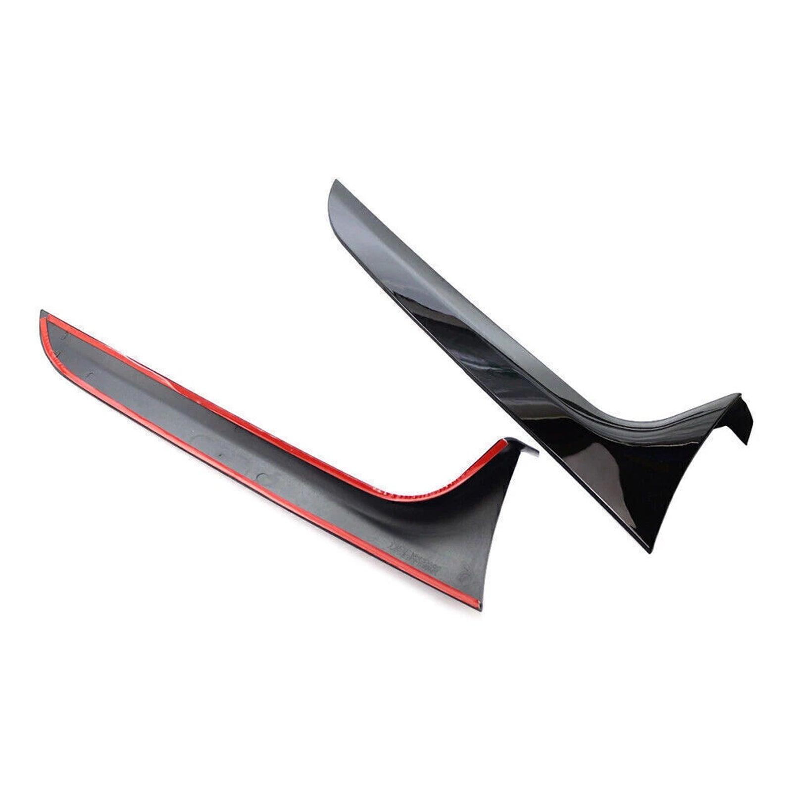 Bloss Black Paire arrière Spoiler de l'aile latérale de la lunette arrière pour Audi A6 C7 ALLORK 12-18