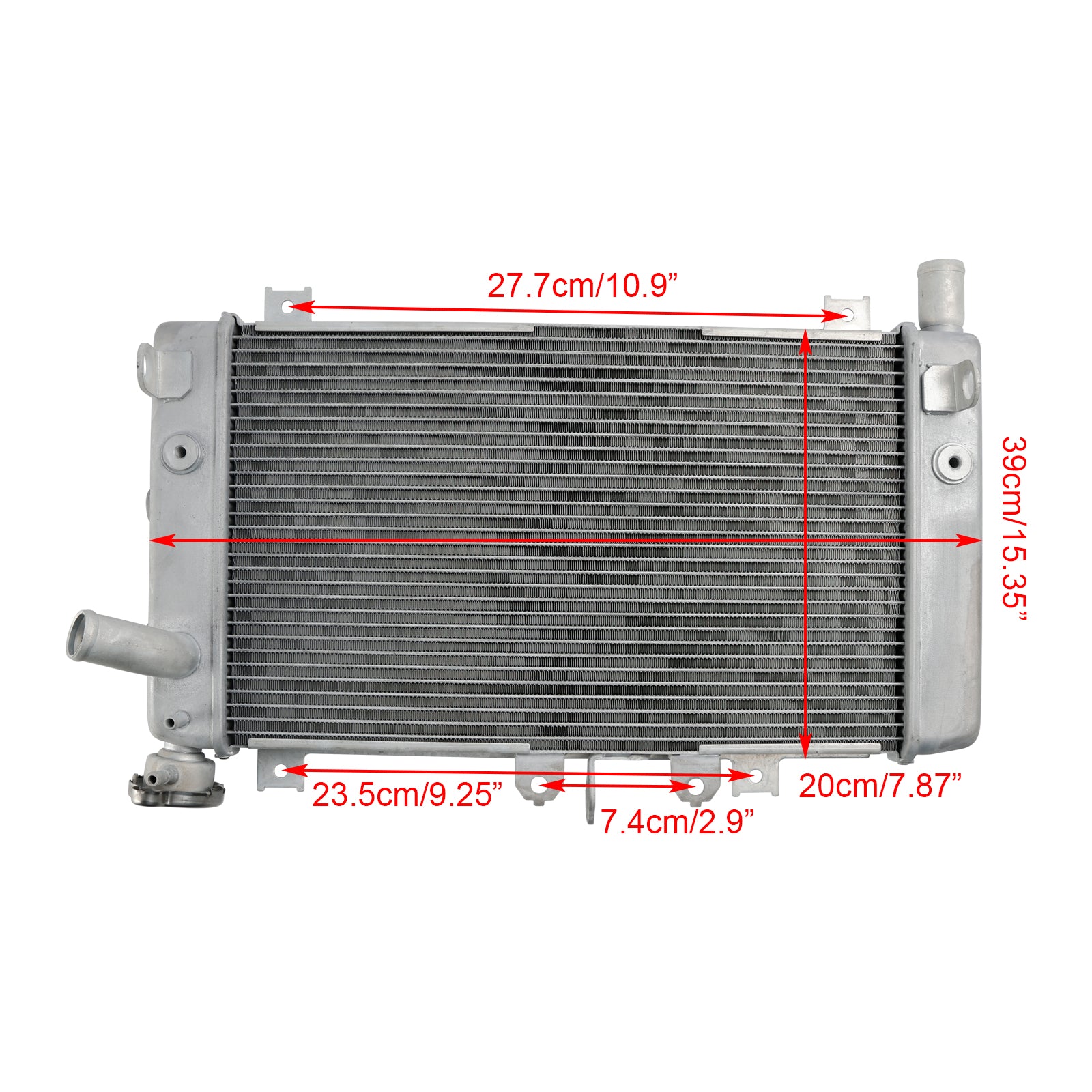 39060-0758 Radiator Koelmotorkoeler Voor Kawasaki ZX-4R ZX-4RR 2023 2024