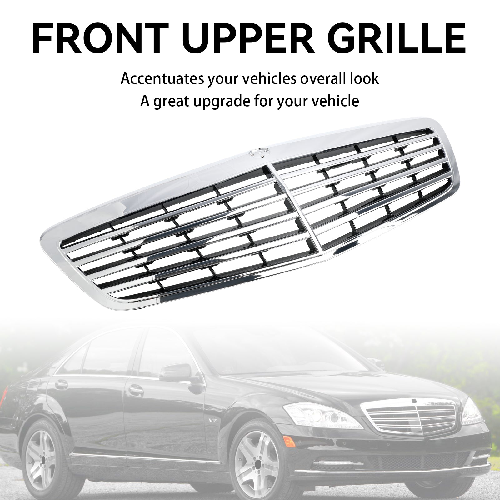 Front Grille Grill Fit Mercedes Benz S-Class W221 S550 S600 S63 S65 2010-2013