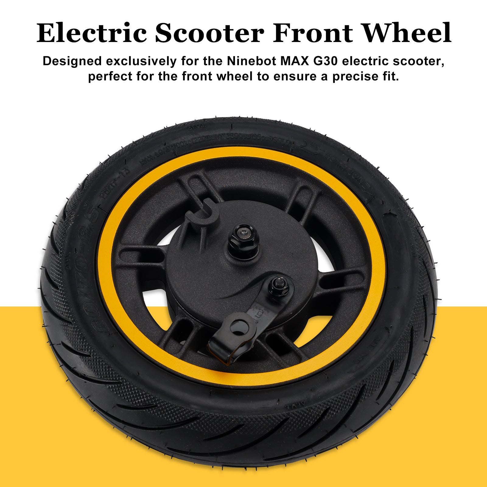 10" Massief voorwiel 60/70-6.5 scootervervanging voor Ninebot Max G30