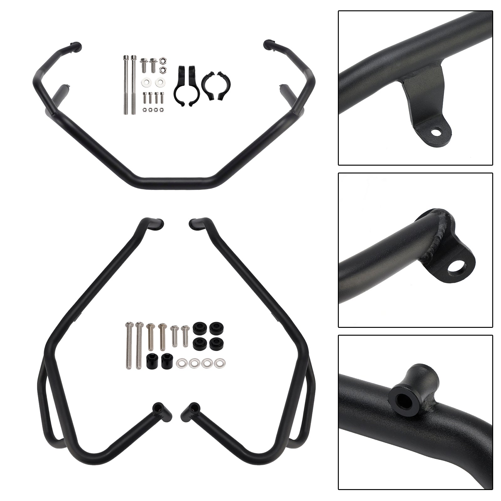 Upper + Lower Engine Guard Frame Crash Bar Kit Black For Honda X-Adv 750 2025+