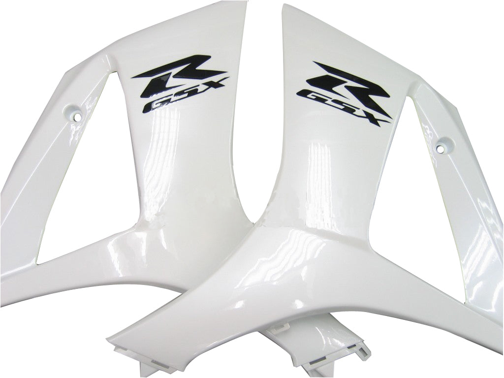 2007-2008 Suzuki GSXR 1000 White & Black GSXR Racing Fairings Generic