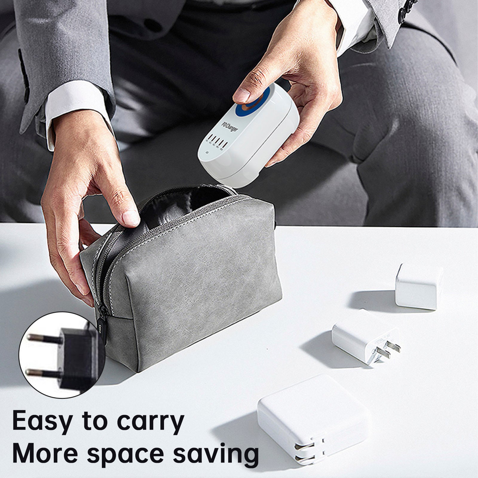 140W PD Multi-Port Charger Magnetic Wireless Fast Lading PD100W Laptop Mobile Phone Charger EU Plug