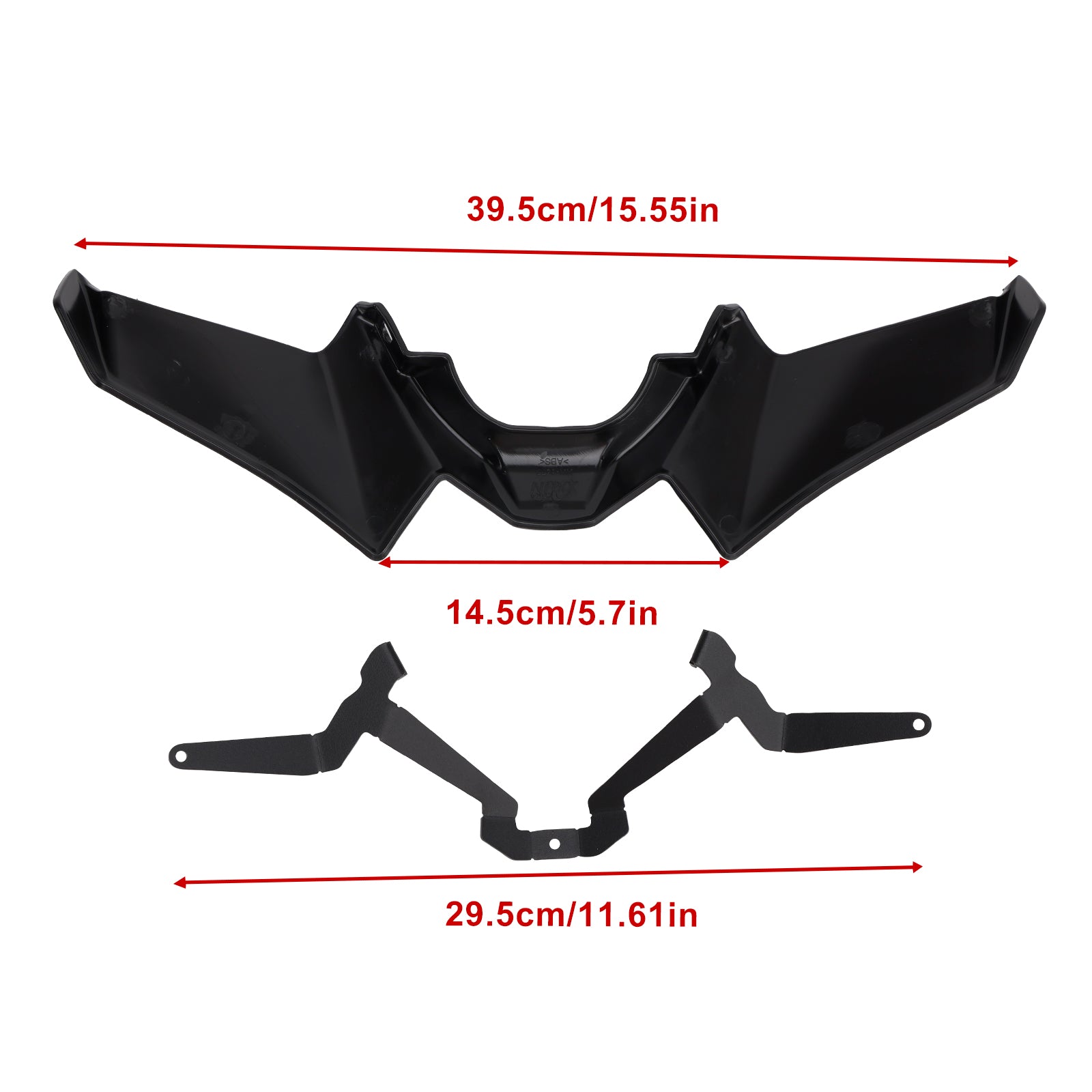 2021-2024 Yamaha MT-07 Front Fender Beak Extension Fairing Spoiler