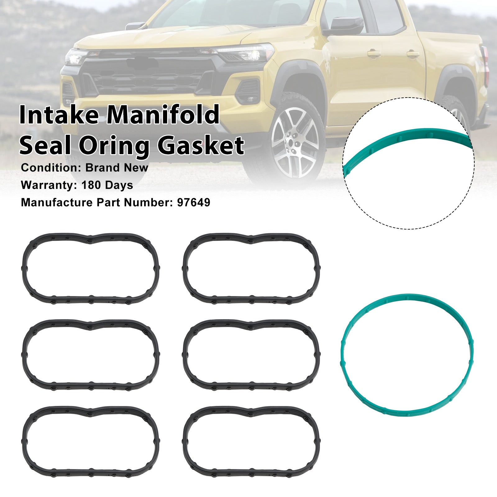 Chevrolet Colorado Engine Intake Manifold Seal Oring Gasket Set 97649