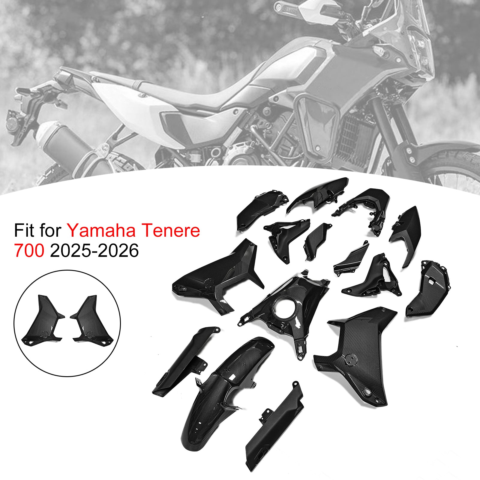 Injection Bodywork Fairing Kit for Yamaha Tenere 700 T700S 2025-2026