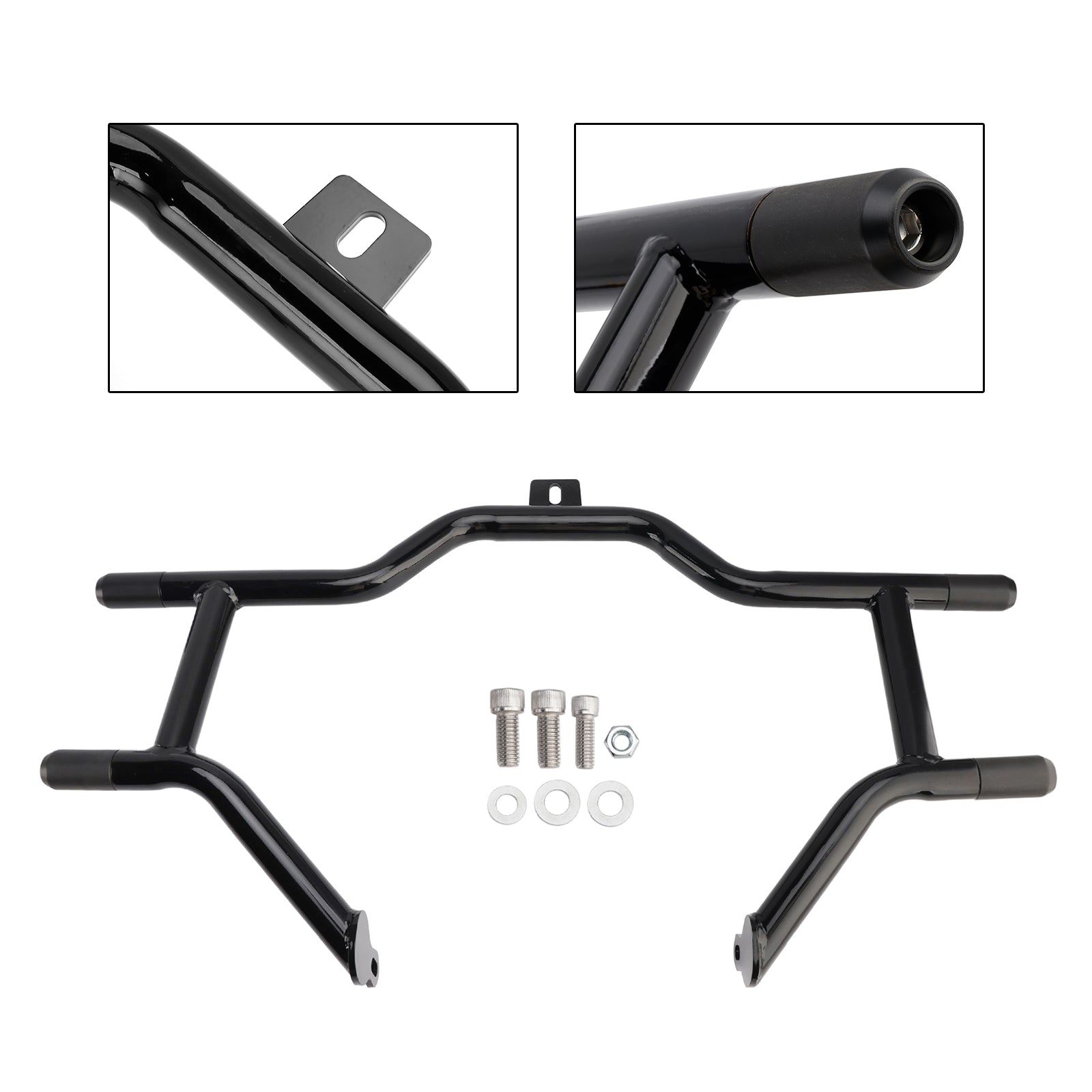 Engine Guard Crash Bar Frame Protector Bumper Black For Touring Road King 09-23