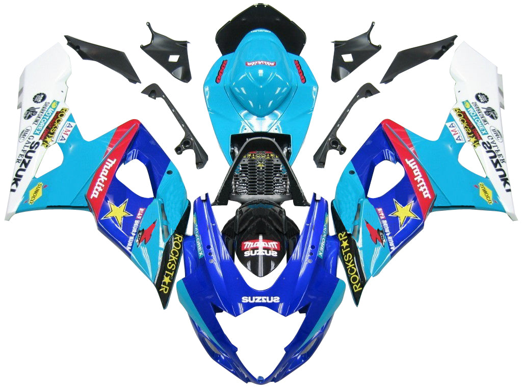 2005-2006 Suzuki GSXR 1000 Bleu Rockstar Makita GSXR Racing Carénages Générique