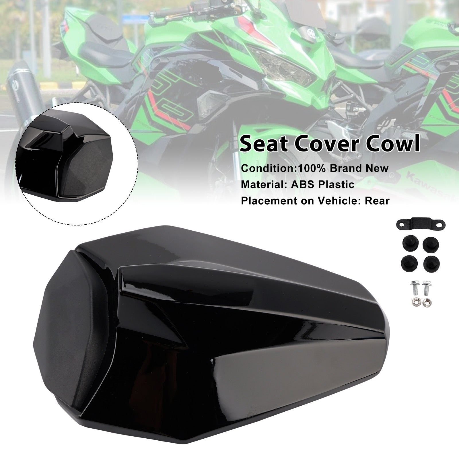 Racing Tail Rear Seat Fairing Cowl for Kawasaki ZX25R ZX4R ZX4RR 20-25