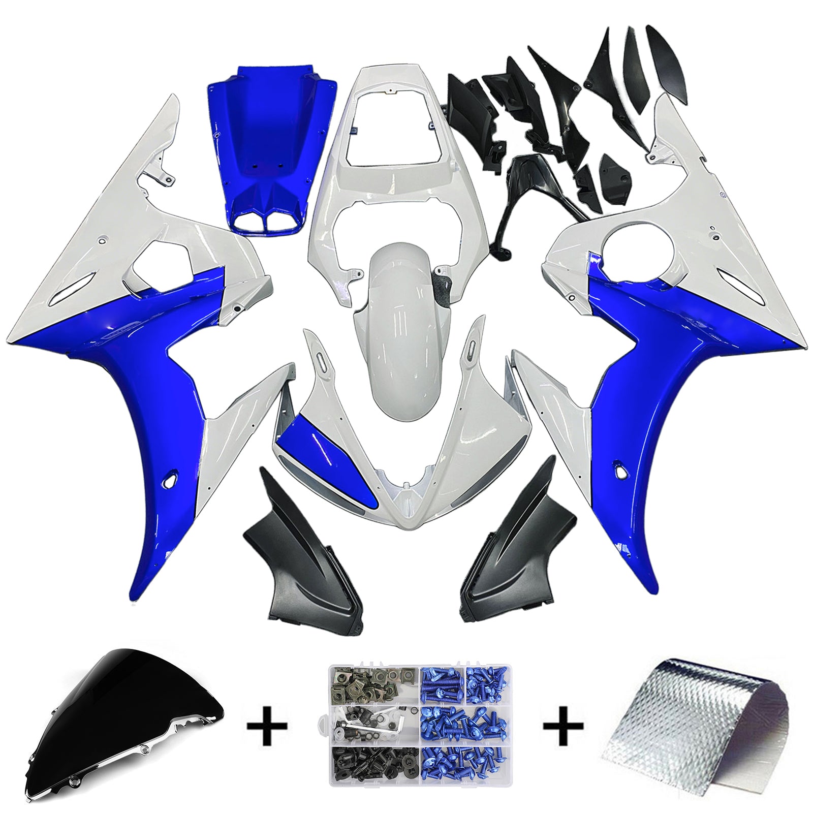 Einspritzverkleidungs-Kit Karosserie für Yamaha YZF 600 R6 2003-2004 R6S 2006-2009