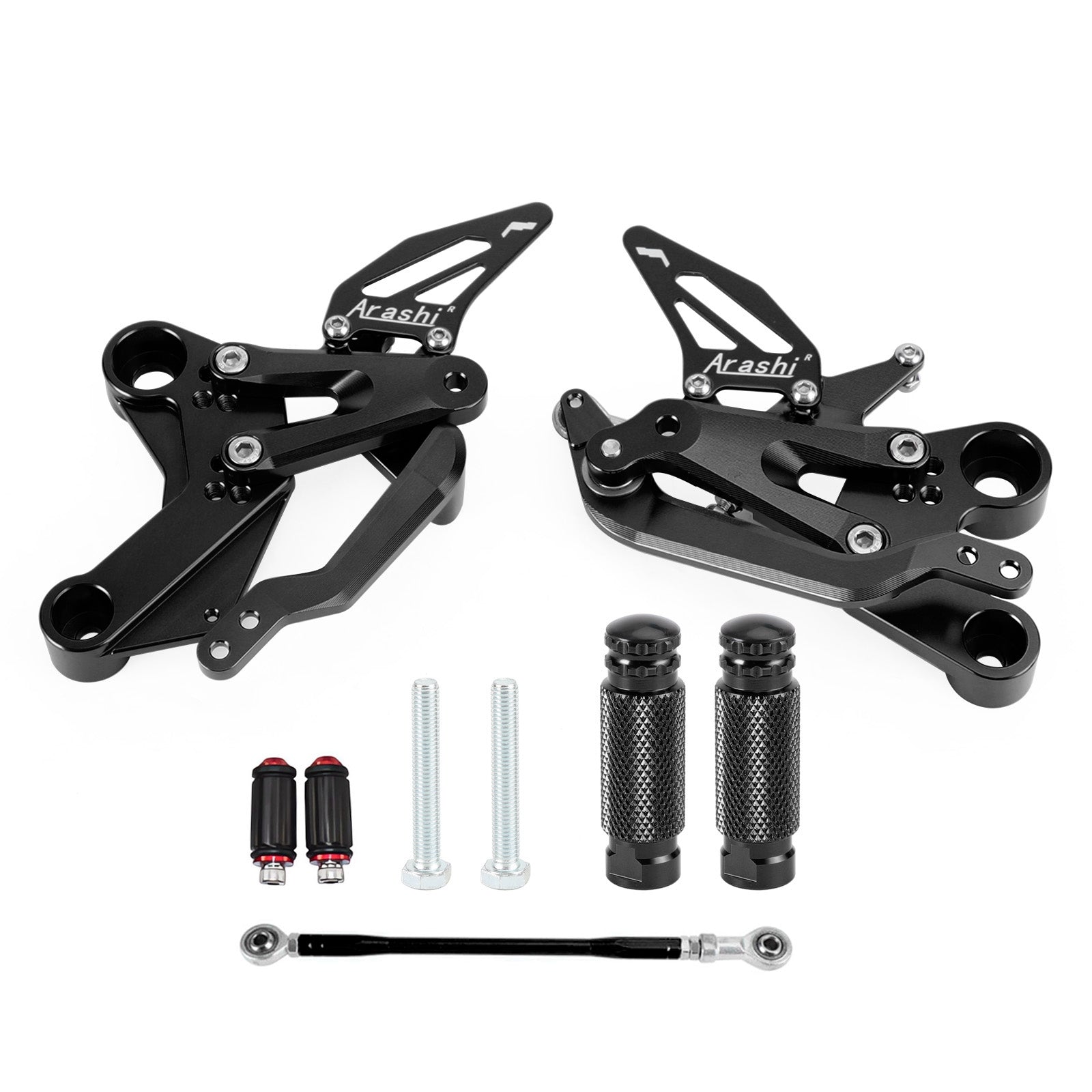 2018 - 2023 DUKE 890 / 790 ALUMINUM ADJUSTABLE REAR SET REARSET BLACK