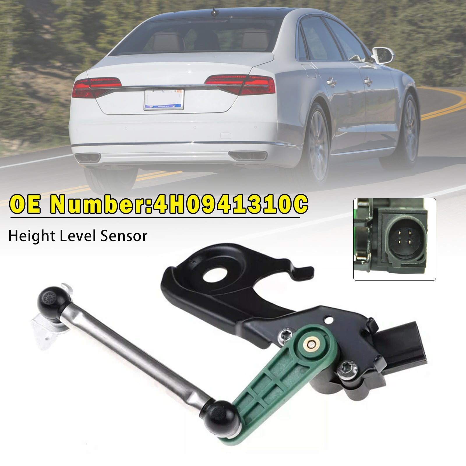 Rear Right Air Suspension Height Sensor 4H0941310C For Audi A6 A8 S6 S7 S8