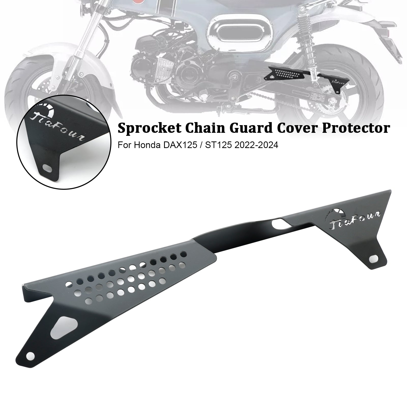 Tandwielkettingbeschermer Cover Protector voor Honda DAX 125 ST125 2022-2024