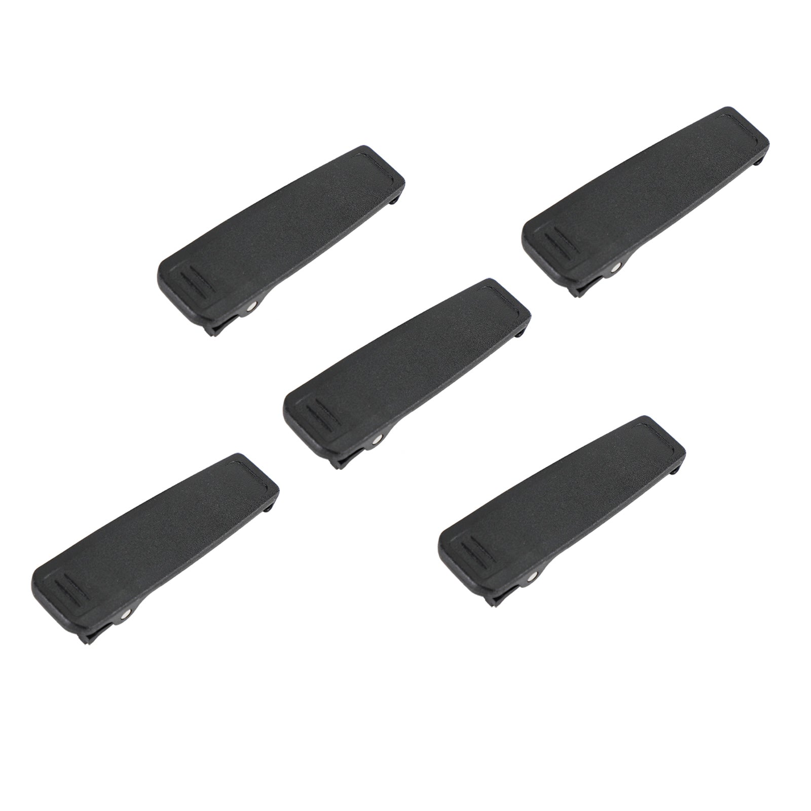 5X Clip de bolsillo trasero Clip de cinturón apto para Walkie Talkie ICOM IC-V88 IC-U88 IC-F1000