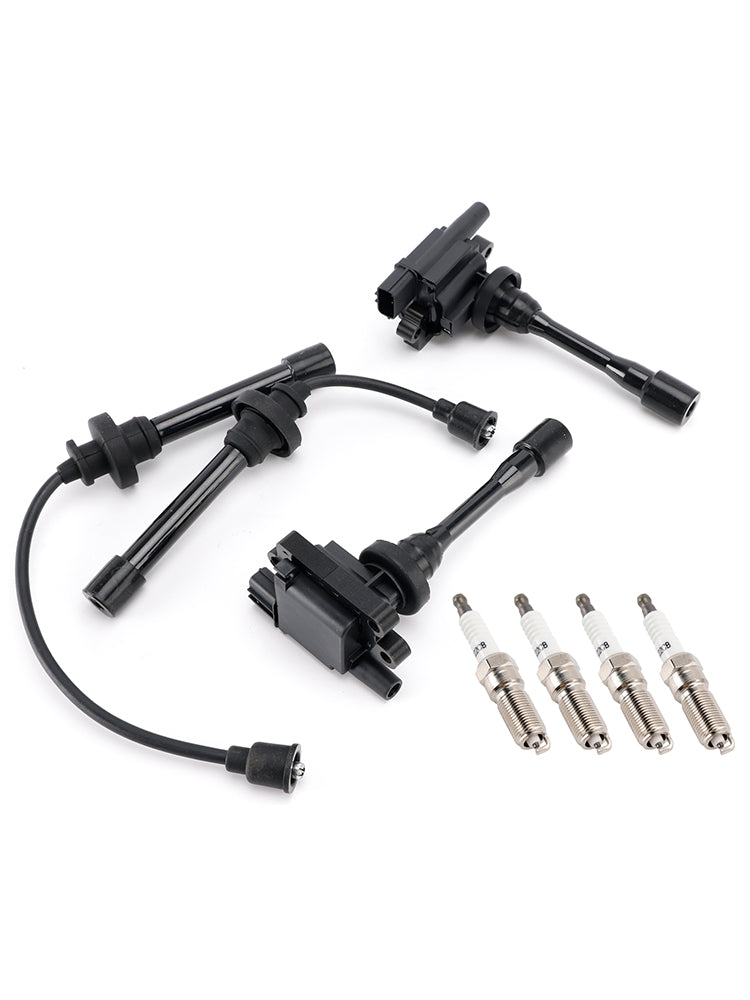 2003-2005 For Mitsubishi Outlander 2.4L L4 2x Ignition Coil+2x Wires+4x Plugs UF295