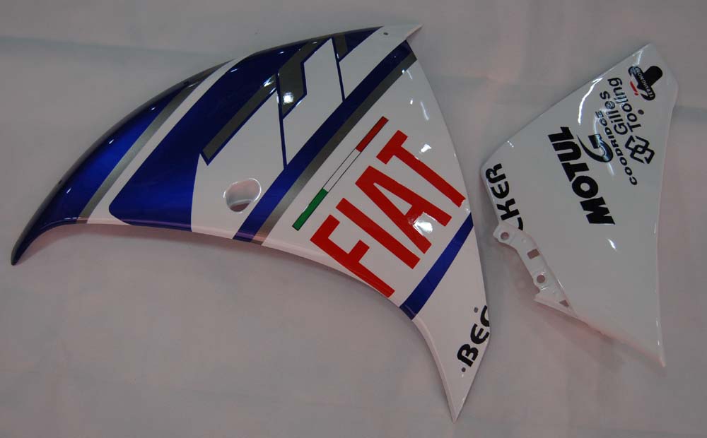 2009-2011 Yamaha YZF-R1 wit blauw FIAT Racing stroomlijnkappen algemeen