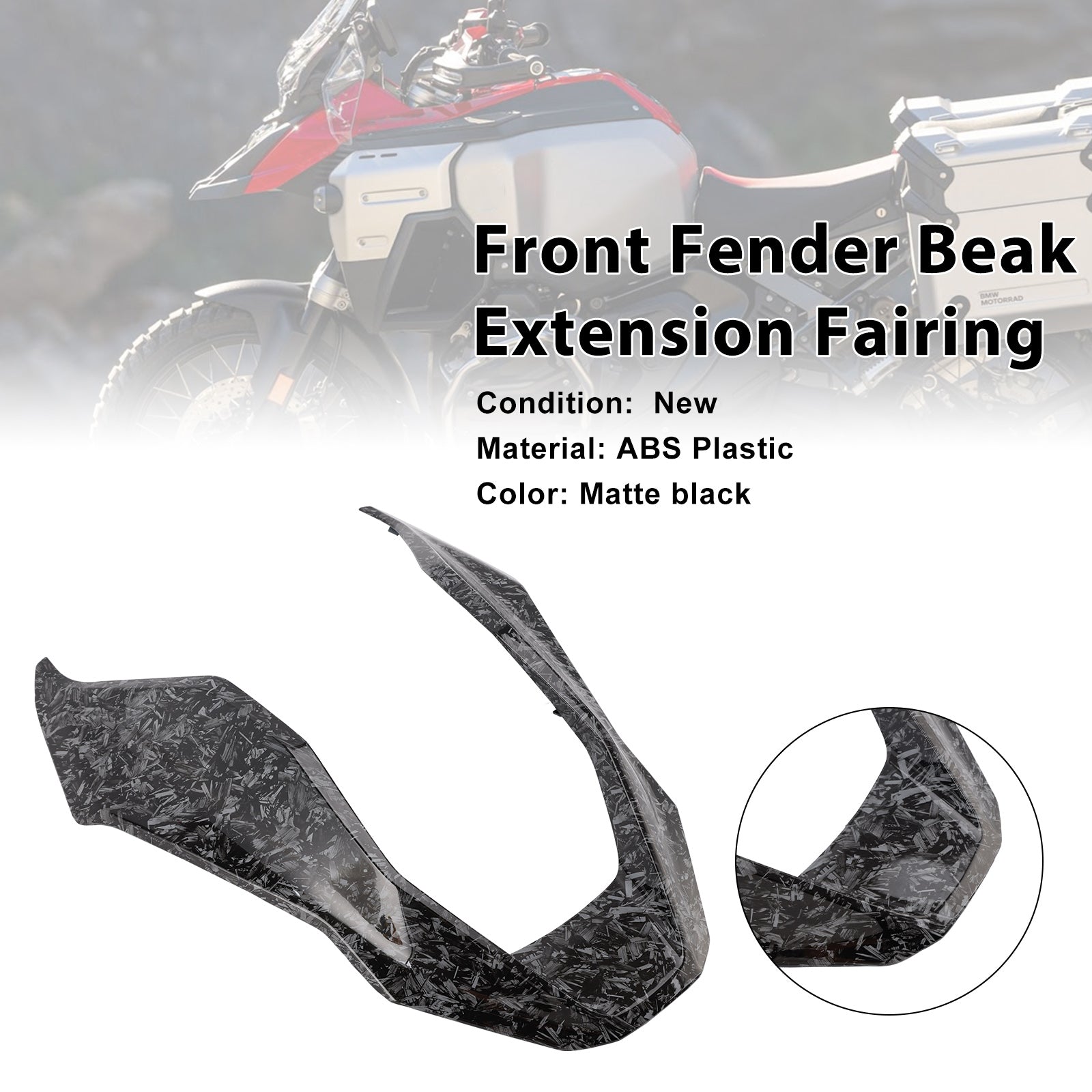 2024-2025 BMW R1300GS Carénage d'extension de bec de garde-boue avant