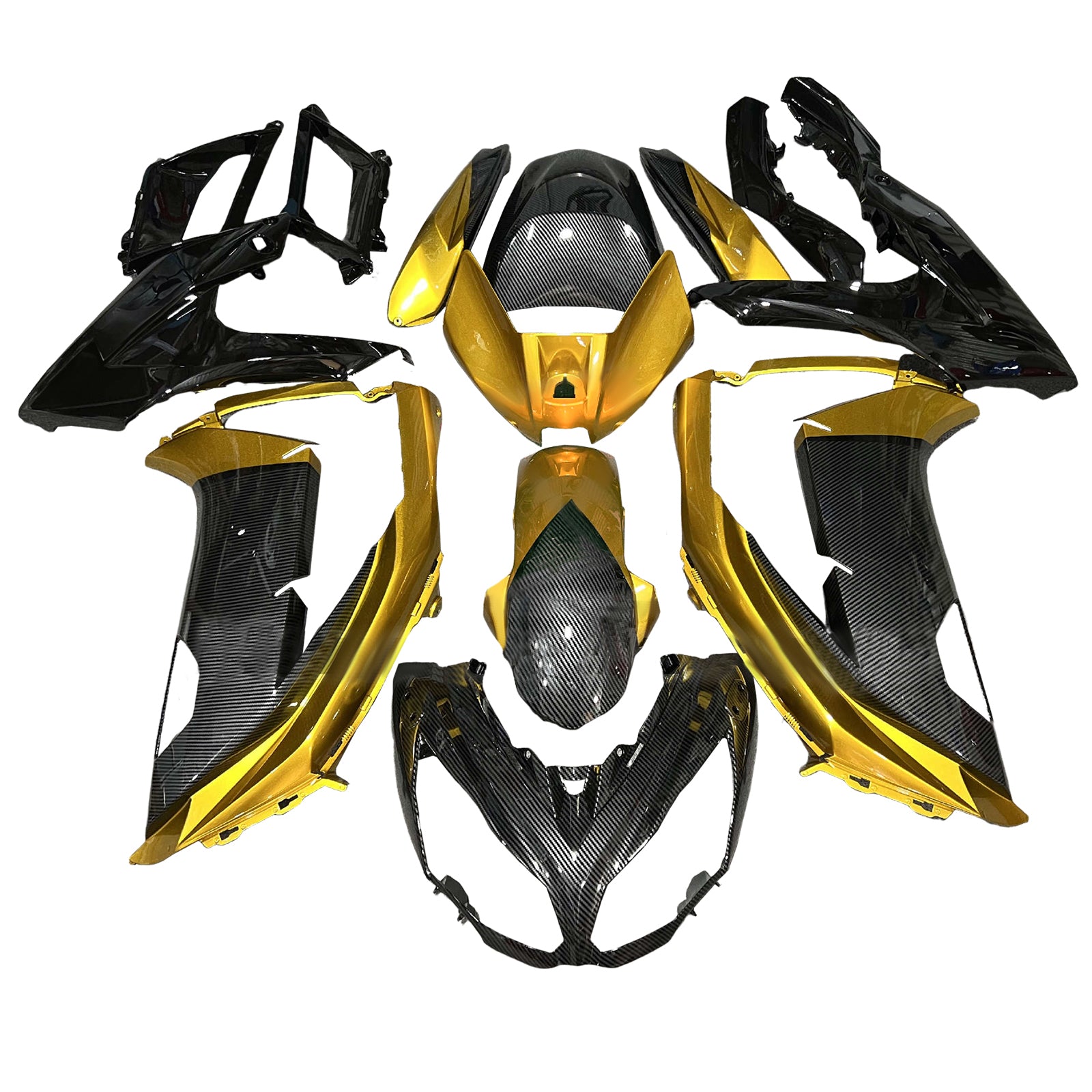 Injectie Kuip Kit Carrosserie Kunststof ABS geschikt voor Kawasaki ER-6F Ninja650 2012-2016