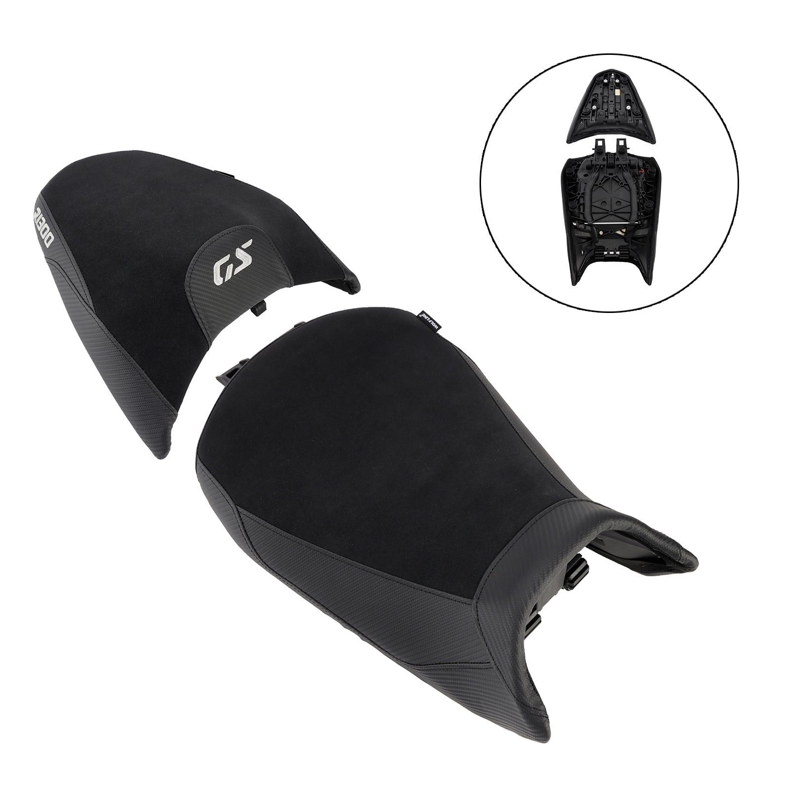 Lower Front W/ Rear Seat Driver Pillion Black For Bmw R1300Gs R 1300 Gs 24-25