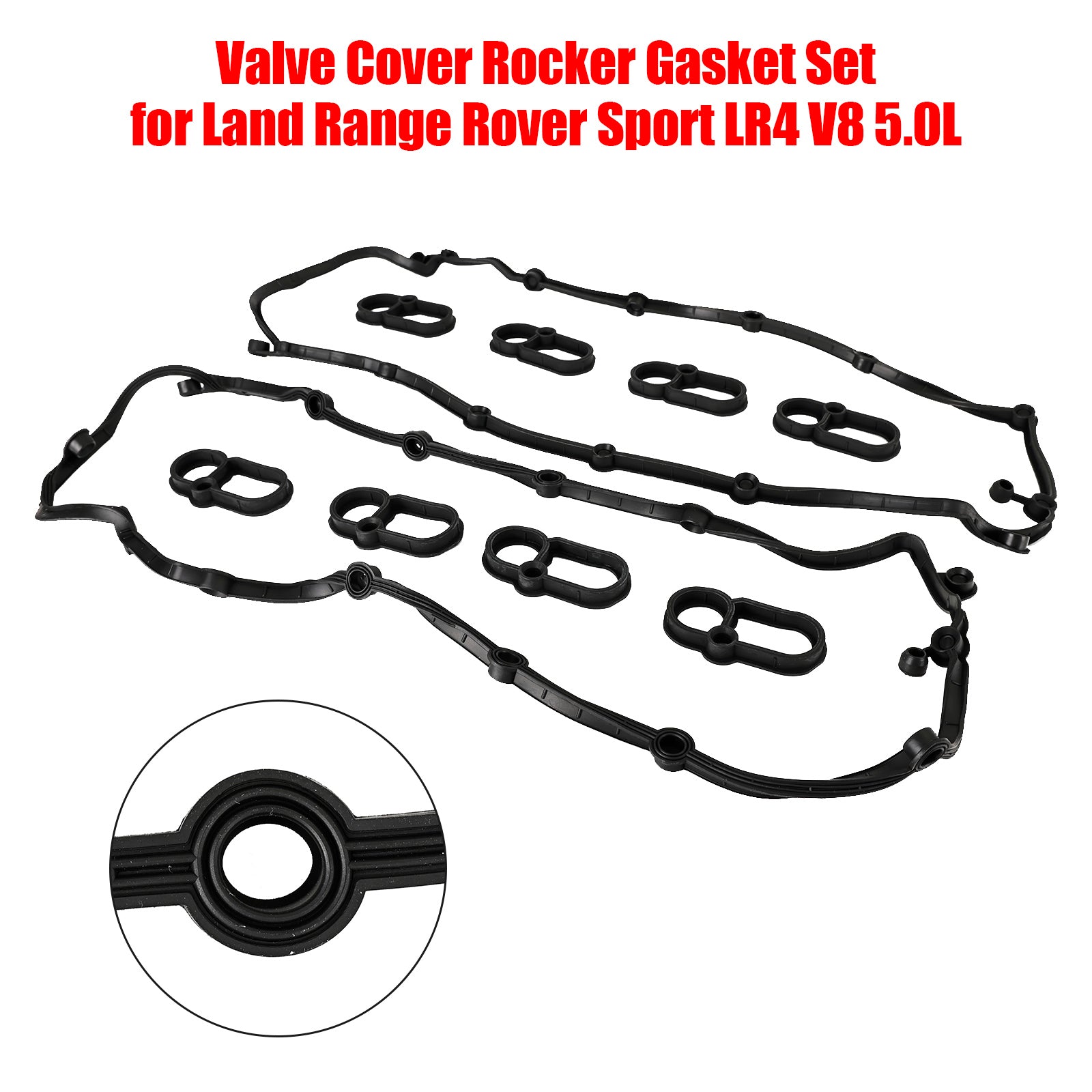 Valve Cover Rocker Gasket Set for Land Range Rover Sport LR4 V8 5.0L