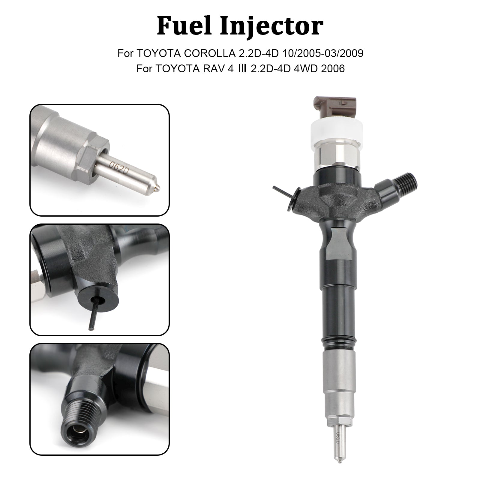 1PCS Fuel Injector 23670-30140 Fit Toyota Land Cruiser Hilux 2006+ 095000-6760