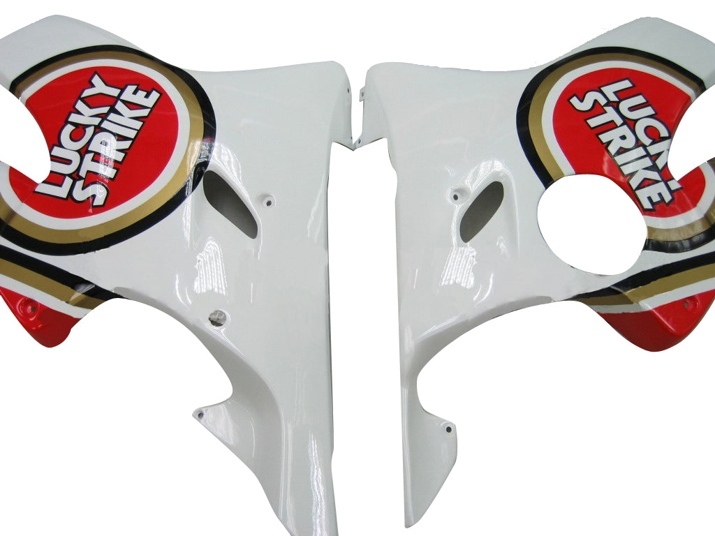 2004-2007 Honda CBR 600 F4i White & Red Lucky Strike Racing Fairings Generic