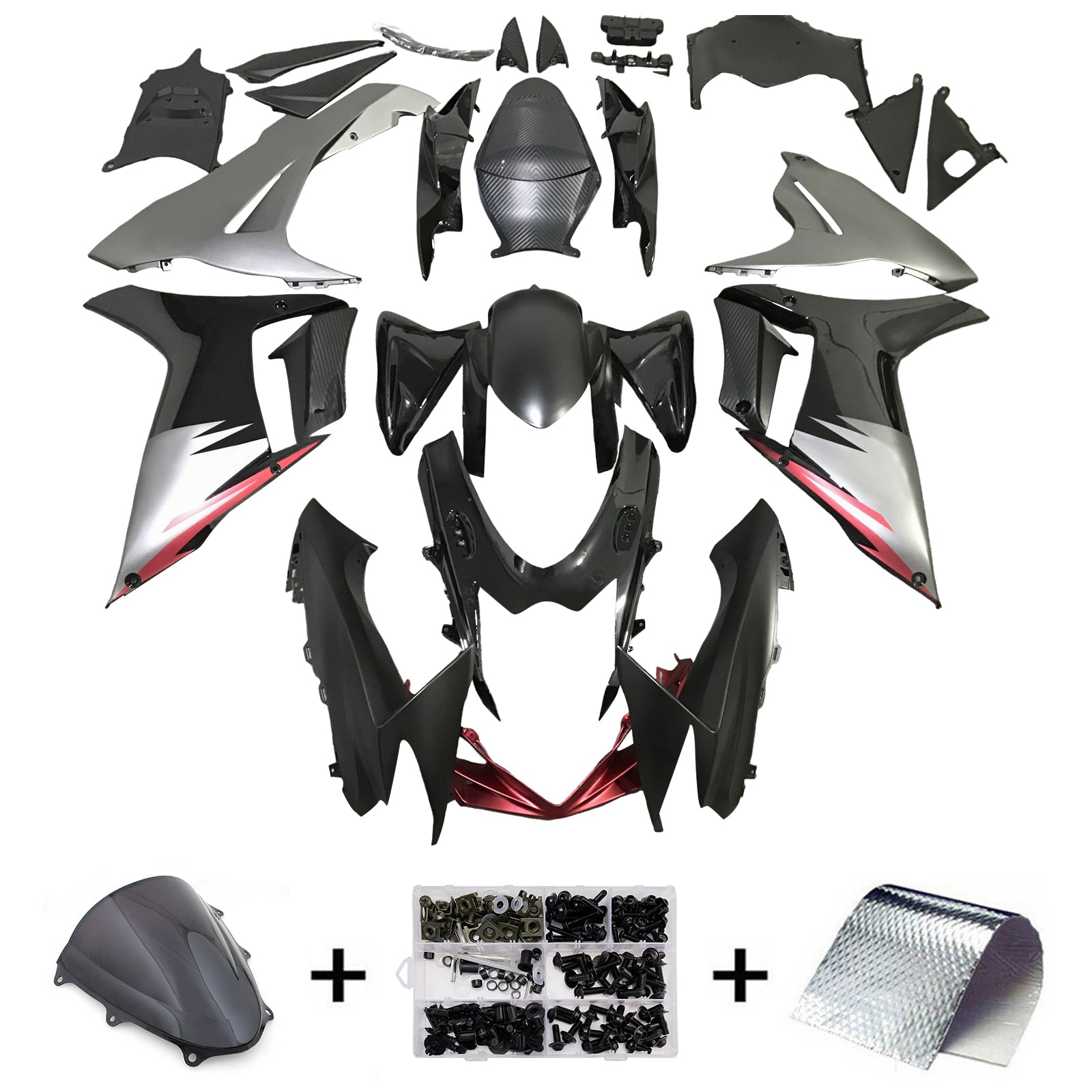 Kit de carénage d'injection carrosserie plastique ABS pour Suzuki GSXR 600/750 2011-2025 K11