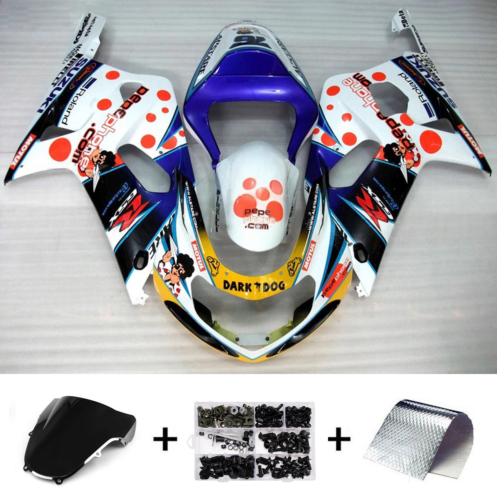 Injection Fairing Kit Bodywork For Suzuki GSXR600 2001-2003 GSXR750 2000-2003 K1